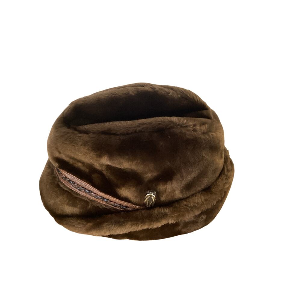 Stetson Hat Men's Size Medium Vintage Brown Faux Fur Fedora Hat
